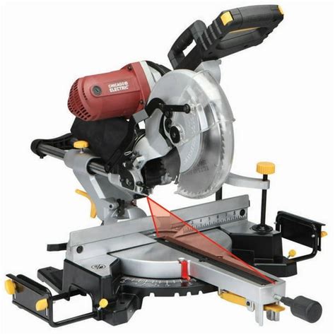 Chicago Electric 10 Inch Sliding Compound Miter Saw Review. . Chicago electric 103939 sliding compound miter saw parts